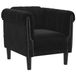 vidaXL Fauteuil fluweel zwart