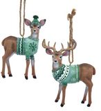 Kurt S. Adler Cerf avec pull vert 2A 9,5 cm ornement