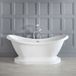 Ryther Klassiek Baignoire sur Pieds avec Double Dossier | 175 x 73cm Acrylique Blanc Brillant