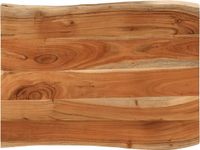vidaXL Tafelblad rechthoekig natuurlijke rand 70x60x3,8 cm acaciahout