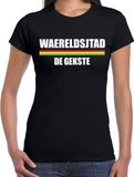 Bellatio Decorations Waereldsjtad Carnaval t-shirt Waereldsjtad de gekste voor dames - zwart - Geleen - carnavalsshirt / verkleedkleding M