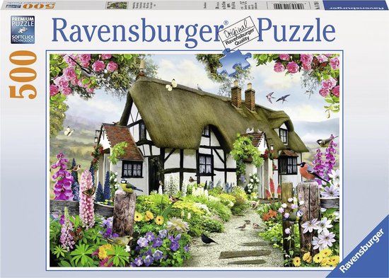 Ravensburger Idyllische cottage Puzzel - 500 stukjes - Landschap - 12+ jaar
