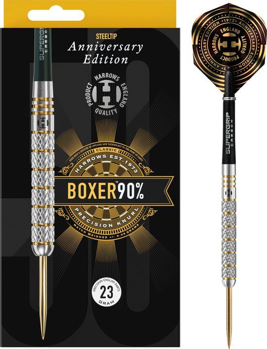 Harrows Boxer Parallel 90% Tungsten 23GR Steeltip Dartpijl - 3 stuks
