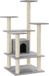vidaXL Kattenkrabpaal met sisal krabpalen 110 cm lichtgrijs