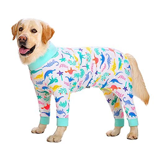 JRKJ Hondenkleding camouflage hond pyjama jumpsuit lichtgewicht hond kostuum onesies voor middelgrote grote honden meisje/jongen shirt