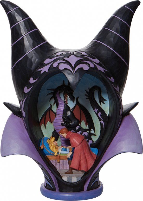 Disney Traditions Jim Shore Maleficent Diorama "True Loves Kiss" Figurine - 27cm