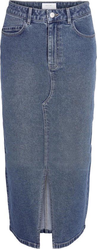 Noisy may Rok Nmkath Nw Slit Long Skirt Vi477mb - Medium Blue Denim - XS