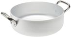 Casserole de cuisson par induction, aluminium, 28 cm, avec 2 poignées, argent/noir