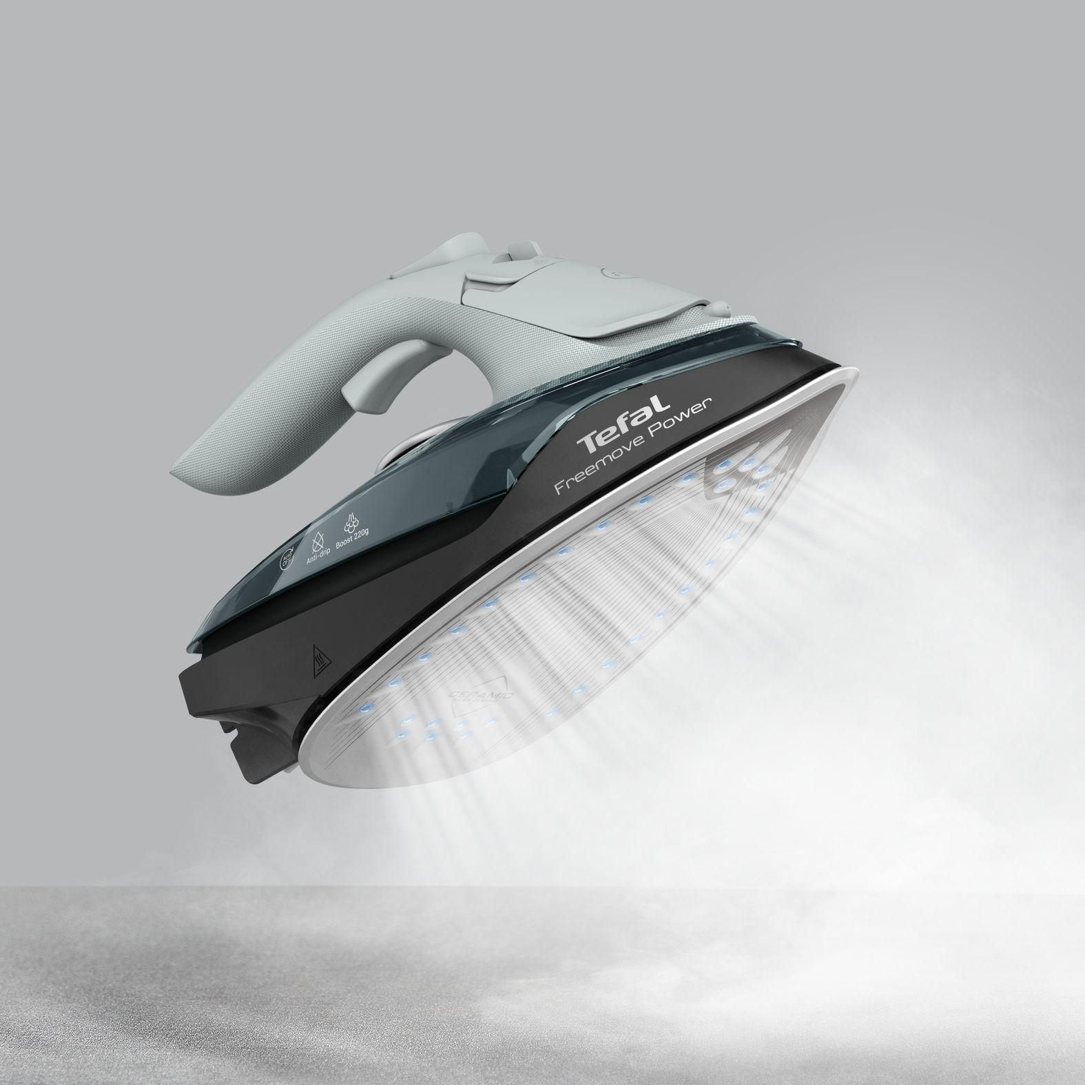 Tefal Freemove Power FV6670E0 - Draadloos stoomstrijkijzer - Zwart/Blauw/Grijs