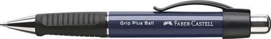 Faber-Castell GRIP Plus Balpen - Blauw Metallic - M
