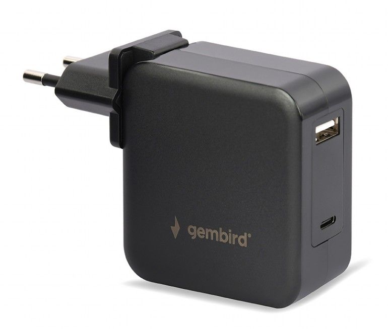 Gembird NPA-PD60-01 - Oplader voor mobiele apparatuur - Zwart