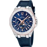 Jaguar J1040/2 Polshorloge Heren Blauw Leer Saffierglas 10 ATM
