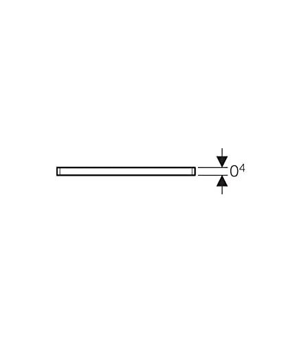 Geberit 154.311.00.1 afvoerrooster Circolare, grijs