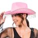 Chaks Cowgirlhoed met strass-franjes