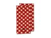 Byon Torchon Love 50x70 cm lot de 2 Sable rouge