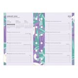 Filofax Pocket Vulling Floral Week Op 2 Pagina's 2025
