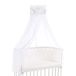 babybay Hemel Organic Cotton met strik passend voor de modellen Original, Maxi, Boxspring, Comfort, Comfort Plus en Midi, witte glittersterren mint