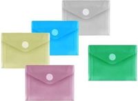 PP-envelop Foldersys 40117-94 Velcro Omslag A7 Assorti set van 10