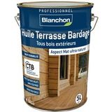 Blanchon Olie Terrase gevelbekleding – wit – 5 liter – natuurlijk hout