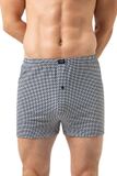Mey Boxershort Serie Blue Geo Yacht Blue Katoen met elastaan Heren XL