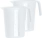Juypal carafe/carafe d'eau - 2x - transparent - 1,75 litre - plastique