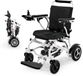 VEVOR Fauteuil roulant électrique pliable 136 kg capacité de charge scooter médical 21 km blanc perle