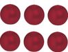 Trend Candles Bolkaars glad - 6x - bordeaux rood - 7 cm - 16 branduren