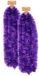 Inge-glas Inge Christmas Decor Kerstslinger - 2x - paars - folie - 270 x 7,5 cm