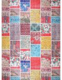 MANI TEXTILE Tetris tapijt, polyester, meerkleurig, 80 x 150 cm