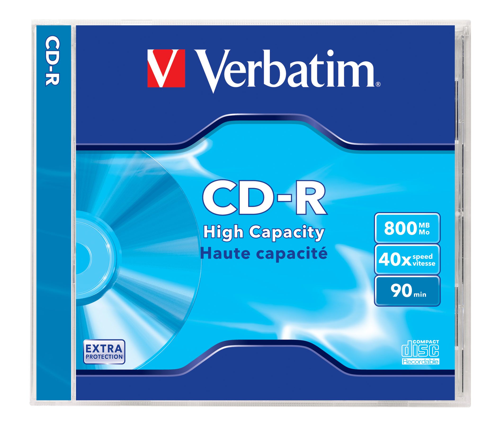 Verbatim CD-R - 800MB - 40x - 1 stuk - Jewelcase