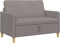vidaXL Sofa met Opbergruimte Taupe 122 x 78 x 87 cm Polyester