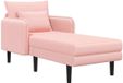 vidaXL Oversized chaise longue Roze Bouclé