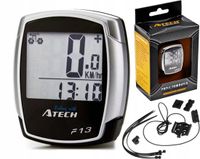 ATECH Ordinateur de vélo 13 fonctions TU13 filaire Noir