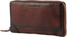 bruno banani Leren Portemonnee Zip Around Wallet Brown Bruine