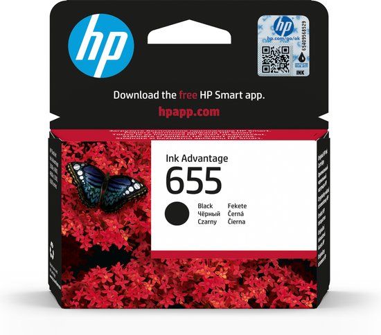 HP 655 Zwart inktcartridge