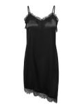 ONLY ONLBELLA STRAP SATIN LACE DRESS WVN EX Mini Jurk Zwart