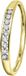 Lucardi Dames Ring met 9 diamanten 0,02ct - Ring - Cadeau - 14 Karaat Goud - Geelgoud