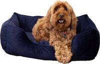 Rosewood Luxe Fluwelen Hondenmand – Small – Navy Blauw – 46 x 36 cm
