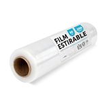 m-office Transparante folie voor het verpakken, kunststof afdekking, transparante folie voor verhuisdozen, ter bescherming van meubels en zendingen, afmetingen 50 cm x 200 m, rekbaar