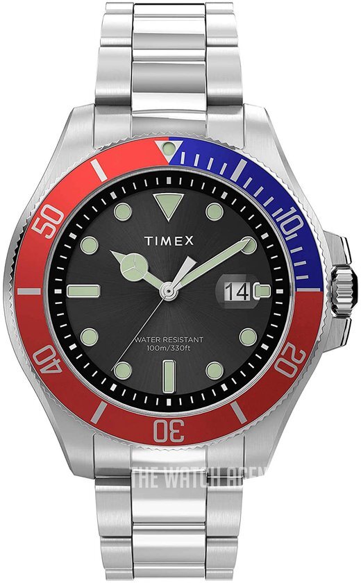 Timex Harborside Coast TW2U71900 Horloge - Staal - Zilverkleurig - &#216; 42 mm