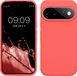 kwmobile telefoonhoesje geschikt voor Google Pixel 11 / Pixel 11 Pro - Hoesje met siliconen coating - Smartphone case in neon koraal