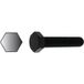 Viswood Vis à métaux tête hexagonale classe 10.9 - acier brut vis tête hexagonale classe 10.9 m16 x 60 mm - brut tête hexagonale (h) 60 mm vis din 933 nf e 25