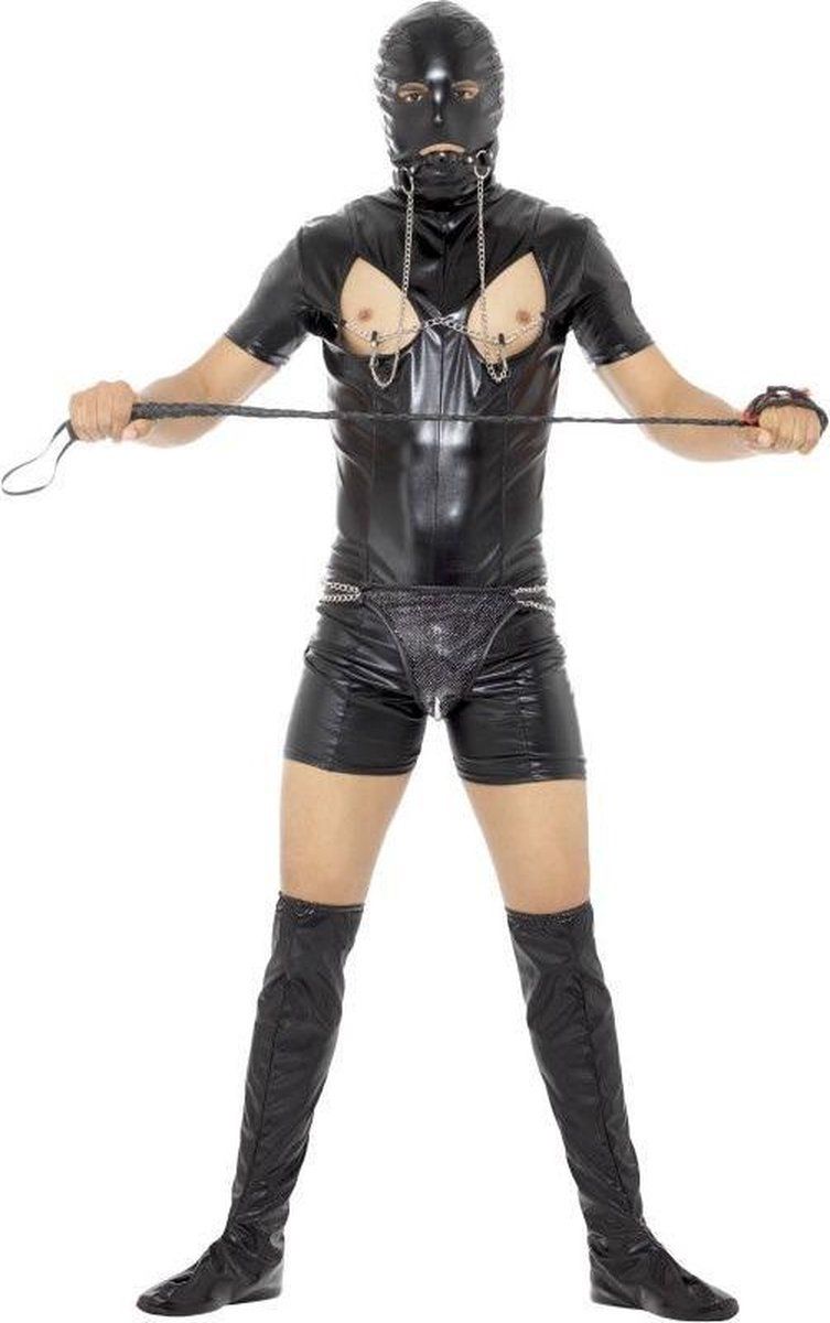 Smiffys Bondage Gimp Bodysuit - Man - XL - Halloween - Verkleedkleding