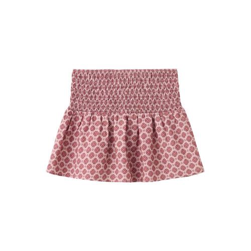 Mango Kids korte rok roze Meisjes Katoen All over print - maat 152