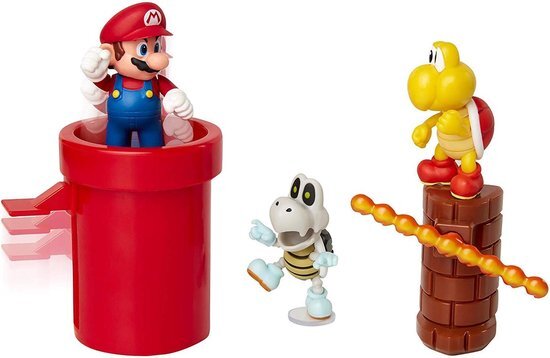 Jakks Pacific super mario action figure set - dungeon diorama