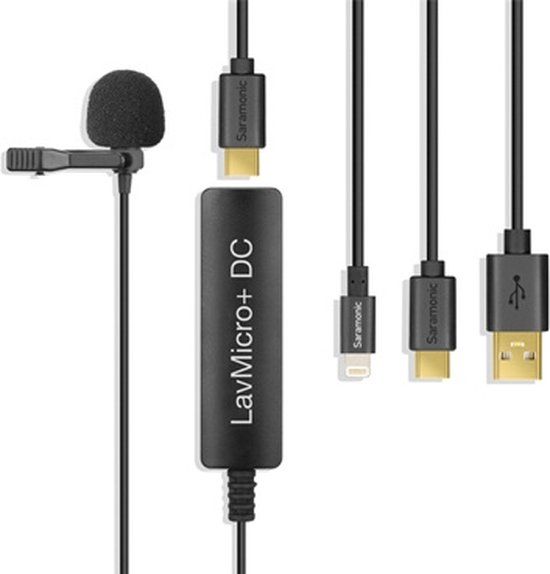 Saramonic LavMicro+ DC lavalier microfoon - iOS, Android, Mac & PC