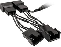 Kolink Y-kabel PC-ventilator [1x PC-ventilatorbus 4-polig - 4x PC-ventilatorbus 4-polig] 0.35 m Zwart