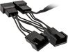 Kolink Y-kabel PC-ventilator [1x PC-ventilatorbus 4-polig - 4x PC-ventilatorbus 4-polig] 0.35 m Zwart