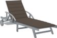 vidaXL Lit avec coussin acacia massif