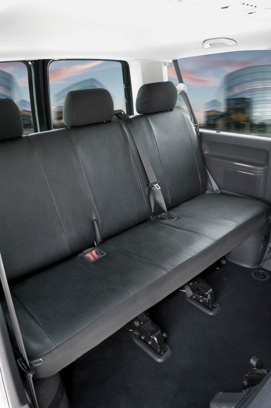 Walser Autostoelhoes Transporter Fit Kunstleer antraciet voor VW T5 Multivan
